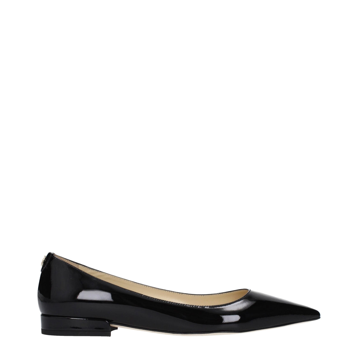 Jimmy Choo Black Leather Women's Flats