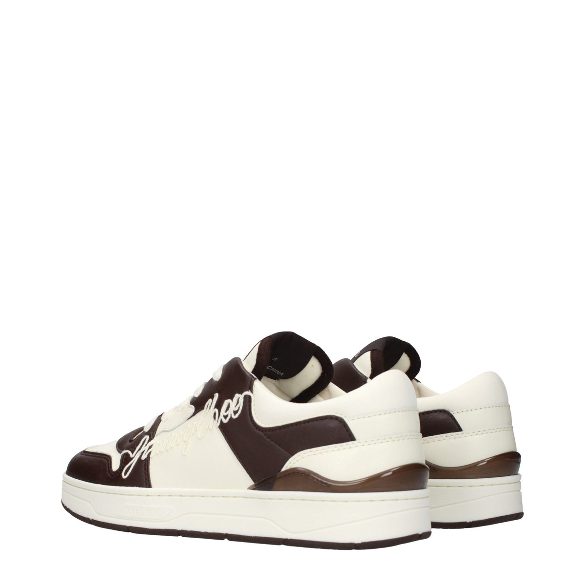 Jimmy Choo Beige Leather Low Top Men's Sneakers