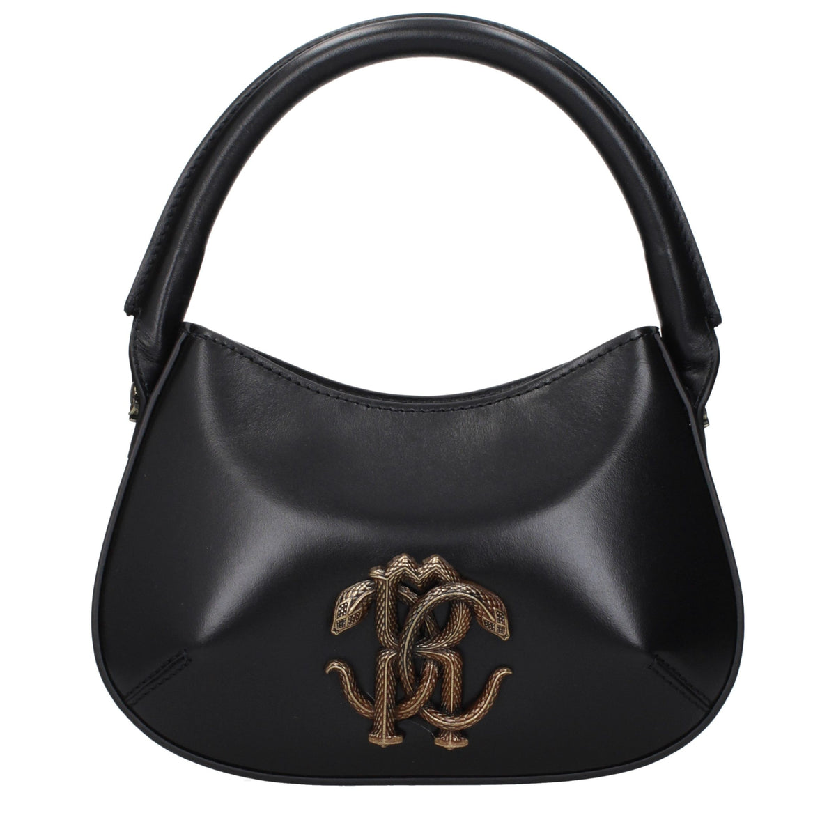 Roberto Cavalli Black Leather Women's Handbag