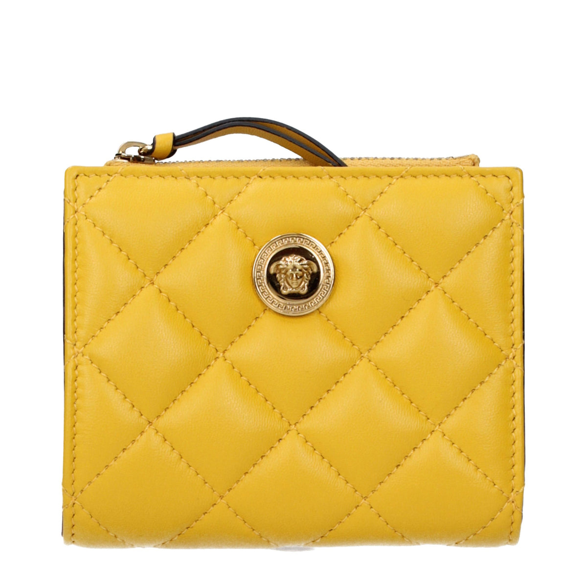 Versace Yellow Leather Women's Wallet