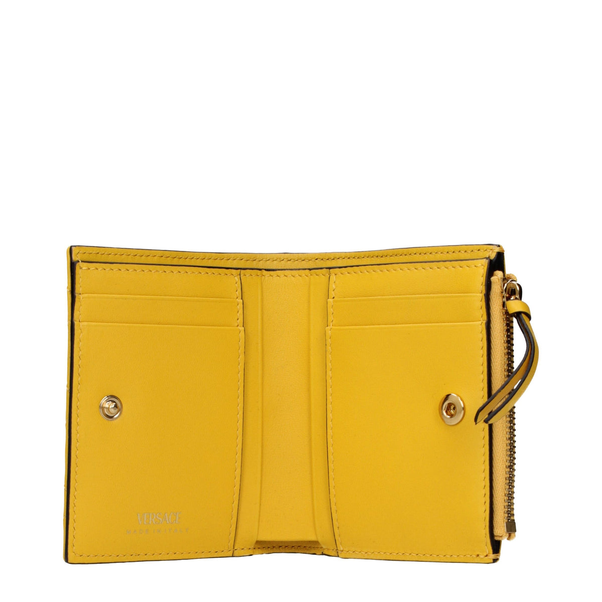 Versace Yellow Leather Women's Wallet