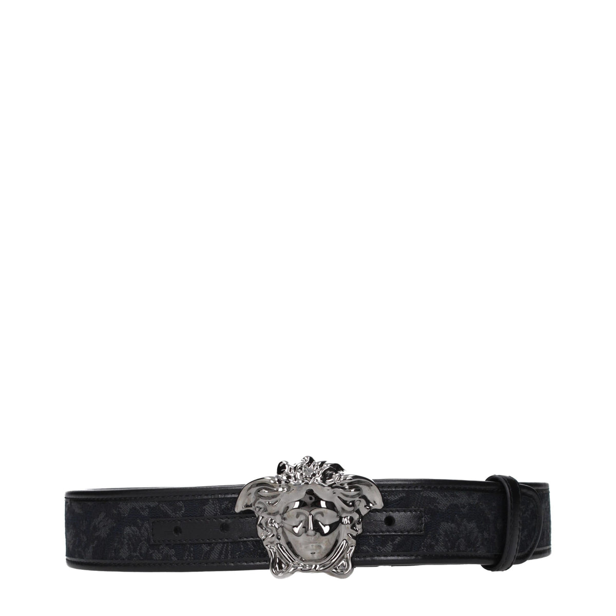 Versace Black Fabric Men's Belt