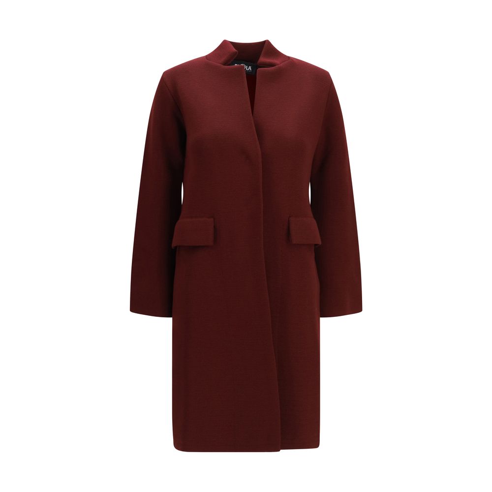 Ella Bordeaux Wool Oves Aries Women's Coat
