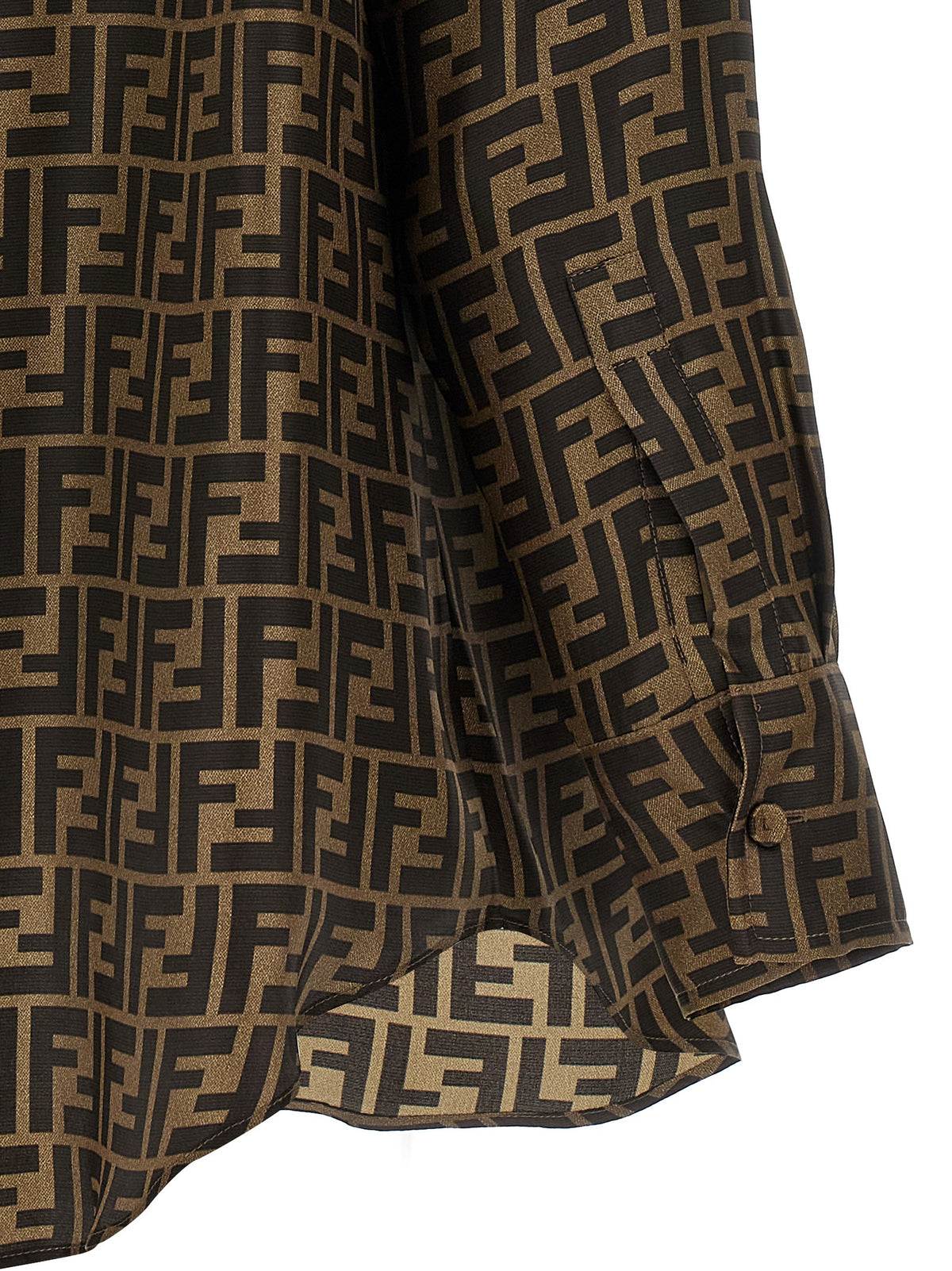 Fendi Brown Silk Women's Blouse