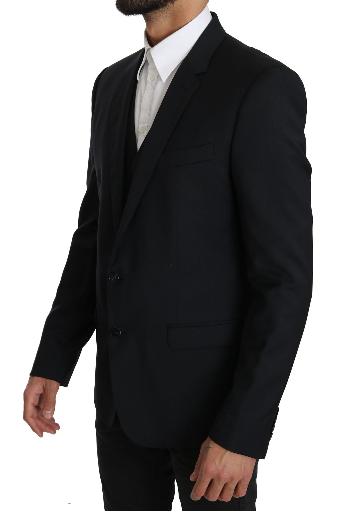 Dolce & Gabbana Blue Viscose Two-Piece Men's Suit