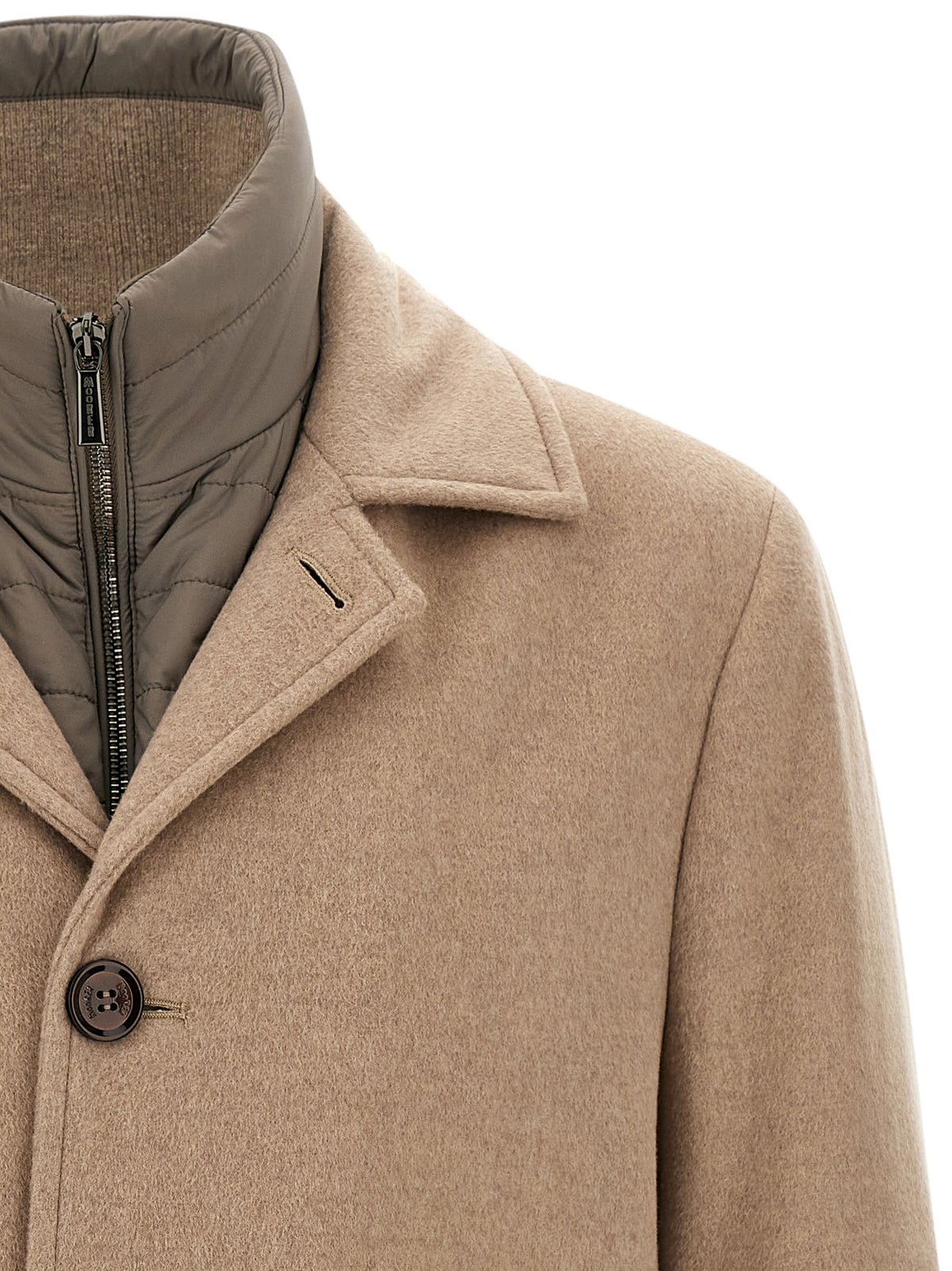 MooRER Beige Wool Men's Coat