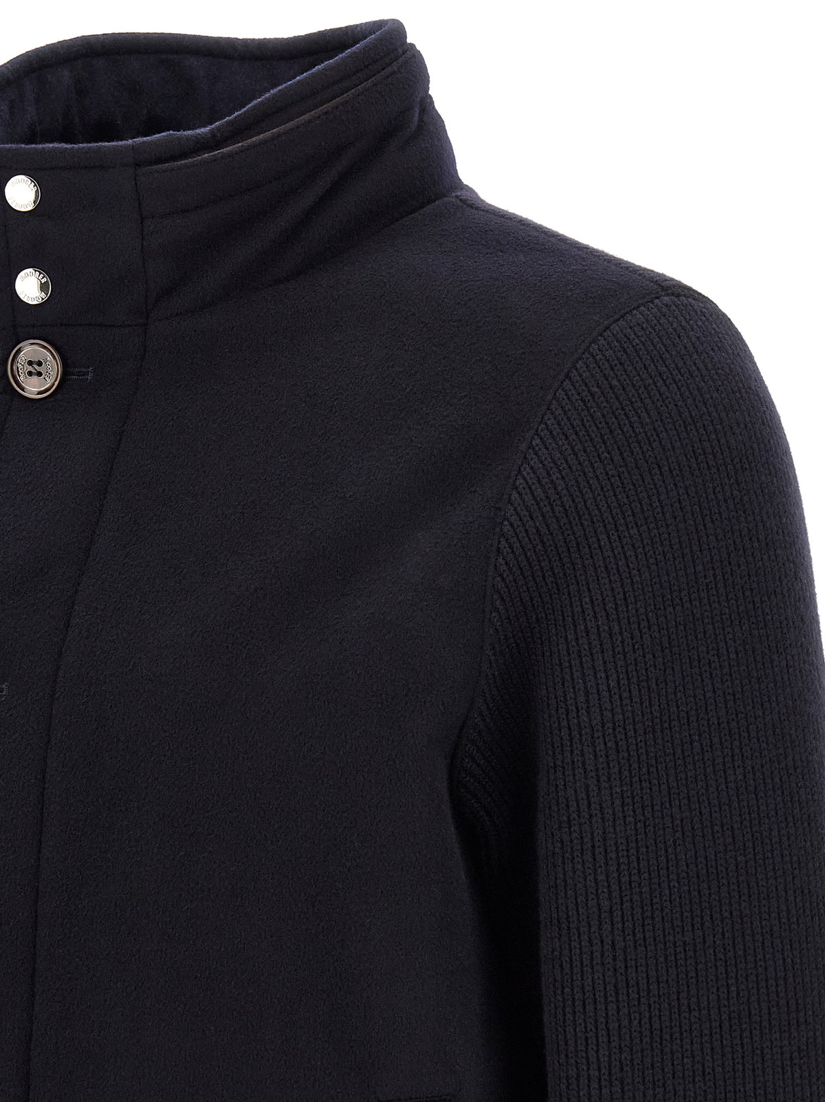MooRER Blue Wool Men's Bomber
