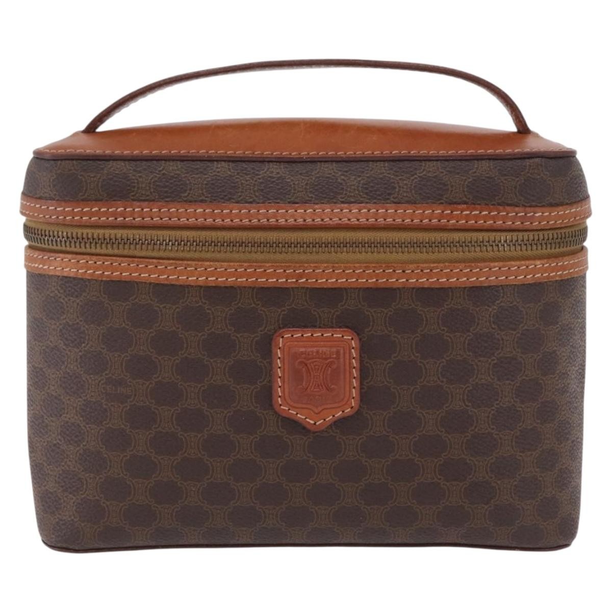 Celine Macadam Vanity Canvas Brown Canvas Clutche & Pouche Bag (Pre-Owned)