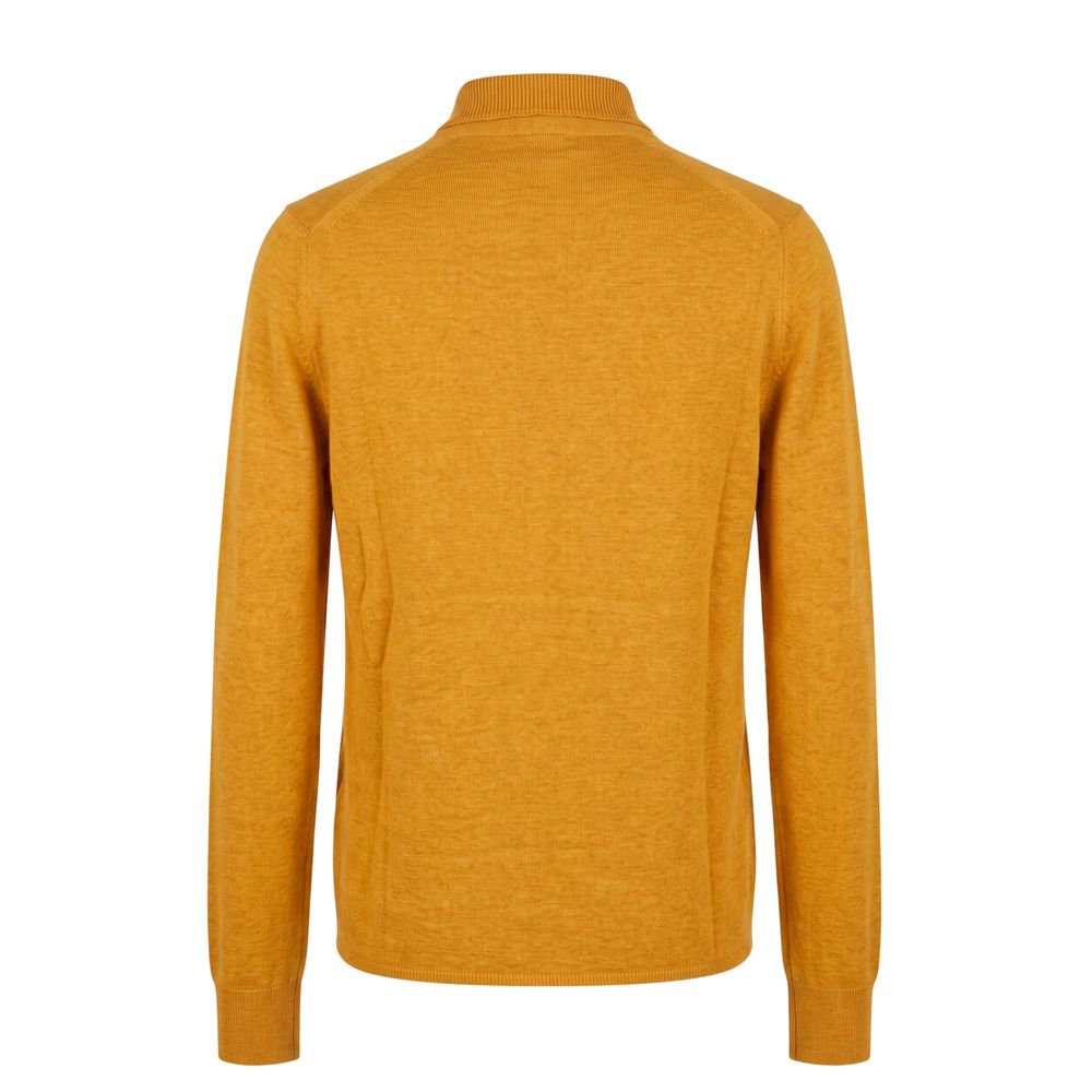 Malo Orange Silk Men Men's Sweater