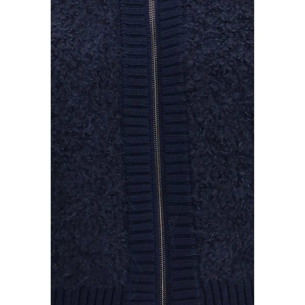 Jacob Cohen Blue Alpaca Vicugna Pacos Women's Sweatshirt