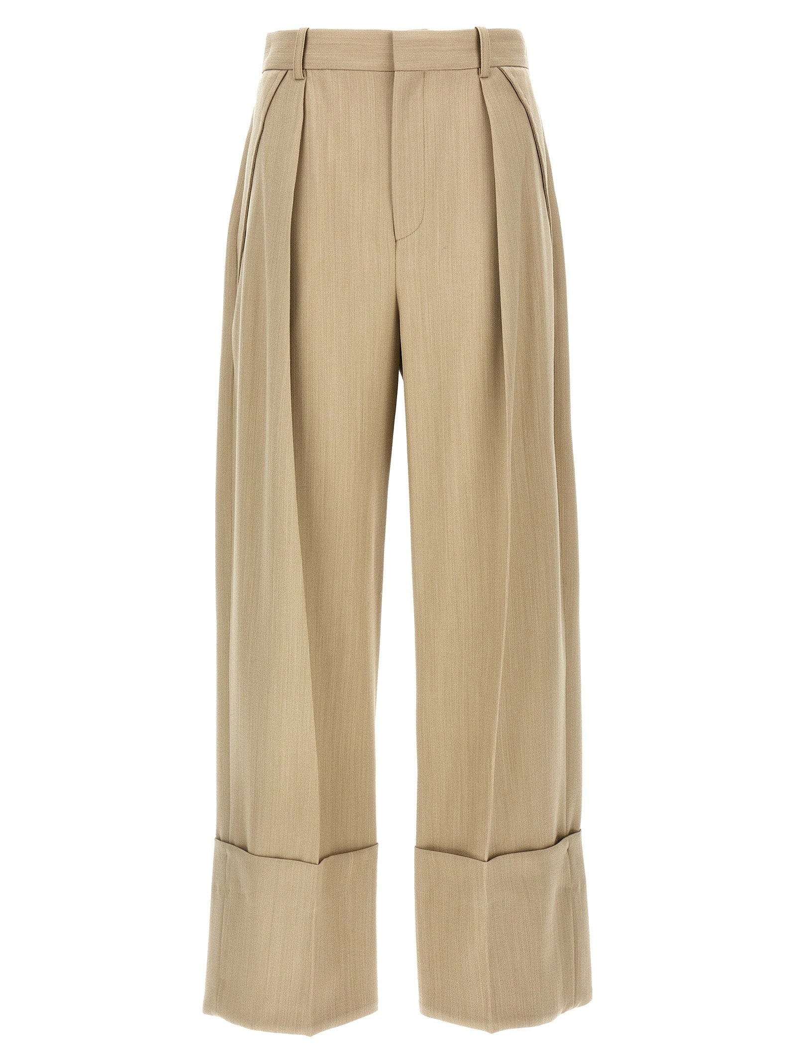 Victoria Beckham Women's Maxi Turn-Up Pants