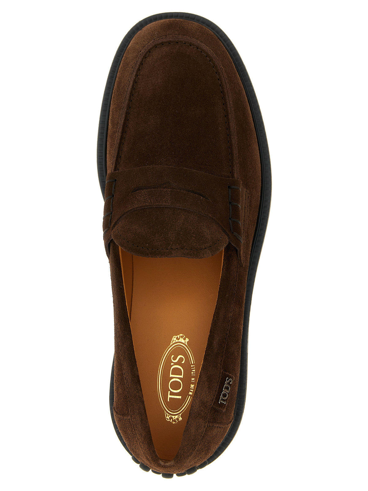 Tod's Brown Calfskin Slip-On Women's Loafers