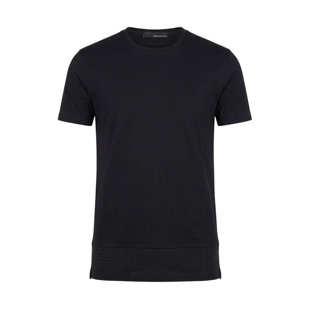 Roberto Pepe Luxury Black Cotton Men Men's Sweater
