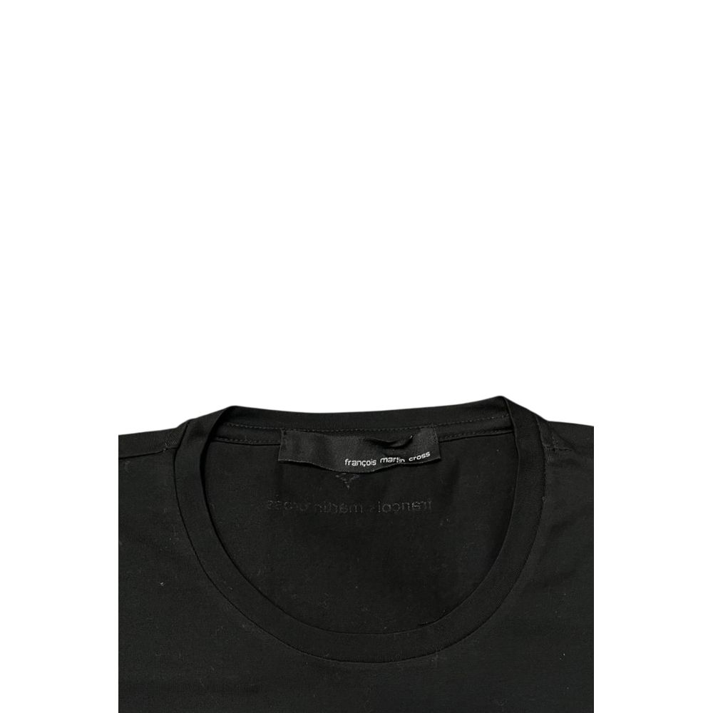 Roberto Pepe Luxury Black Cotton Men Men's Sweater