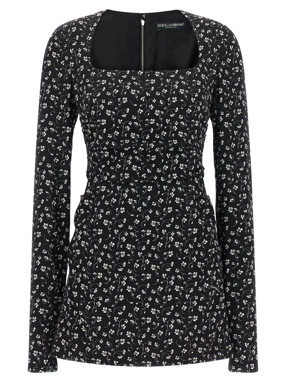 Dolce & Gabbana Black Silk Short Women's Dress