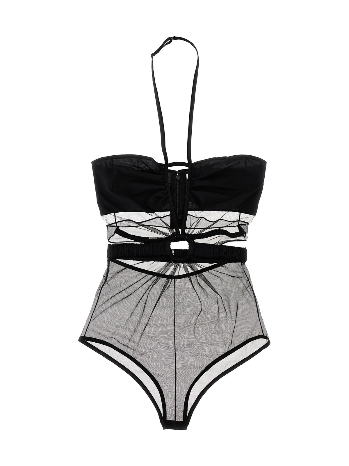 Nensi Dojaka Black Polyamide Women's Bodysuit