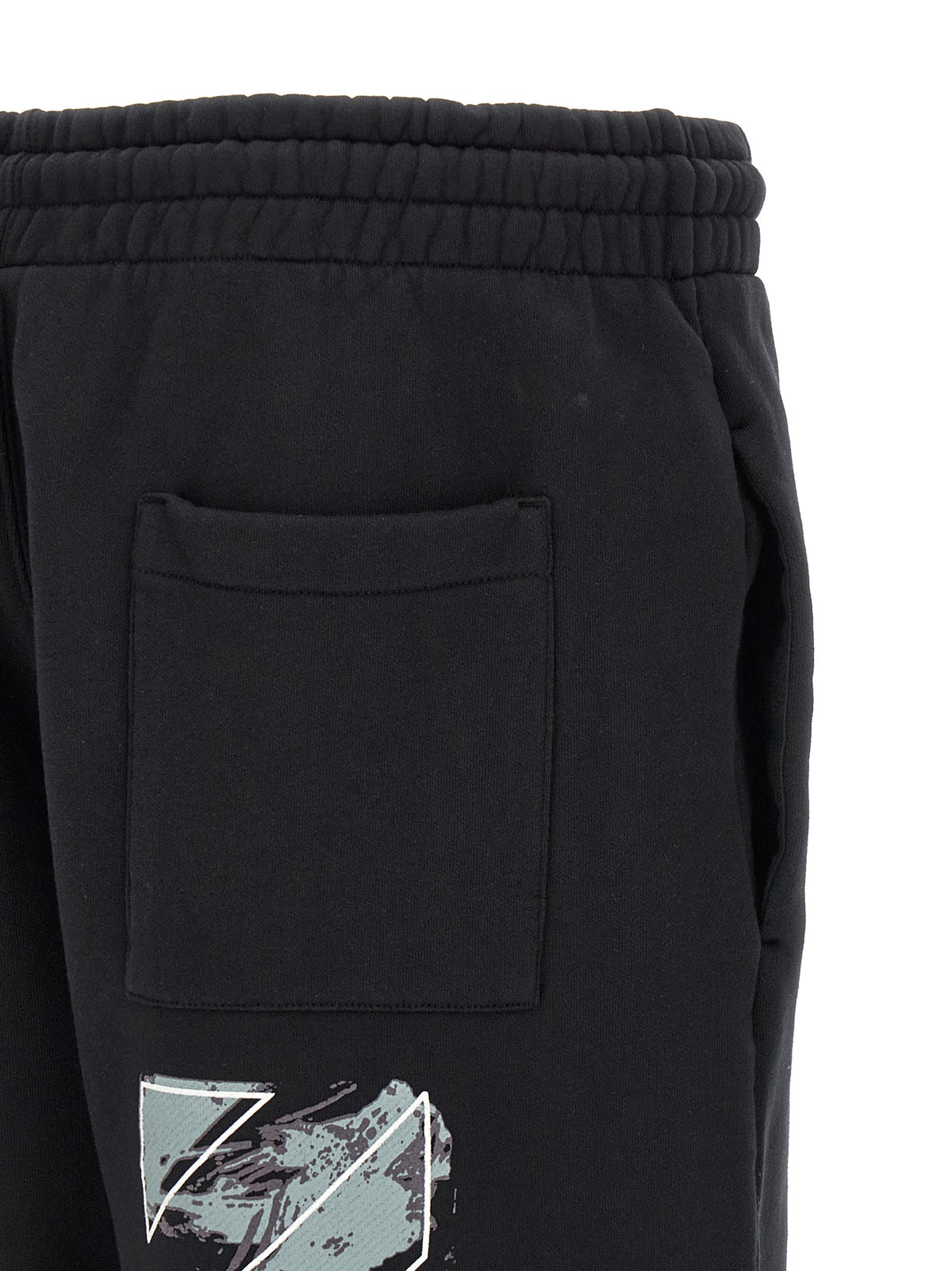 Off-White Black Cotton Bermuda Men's Shorts