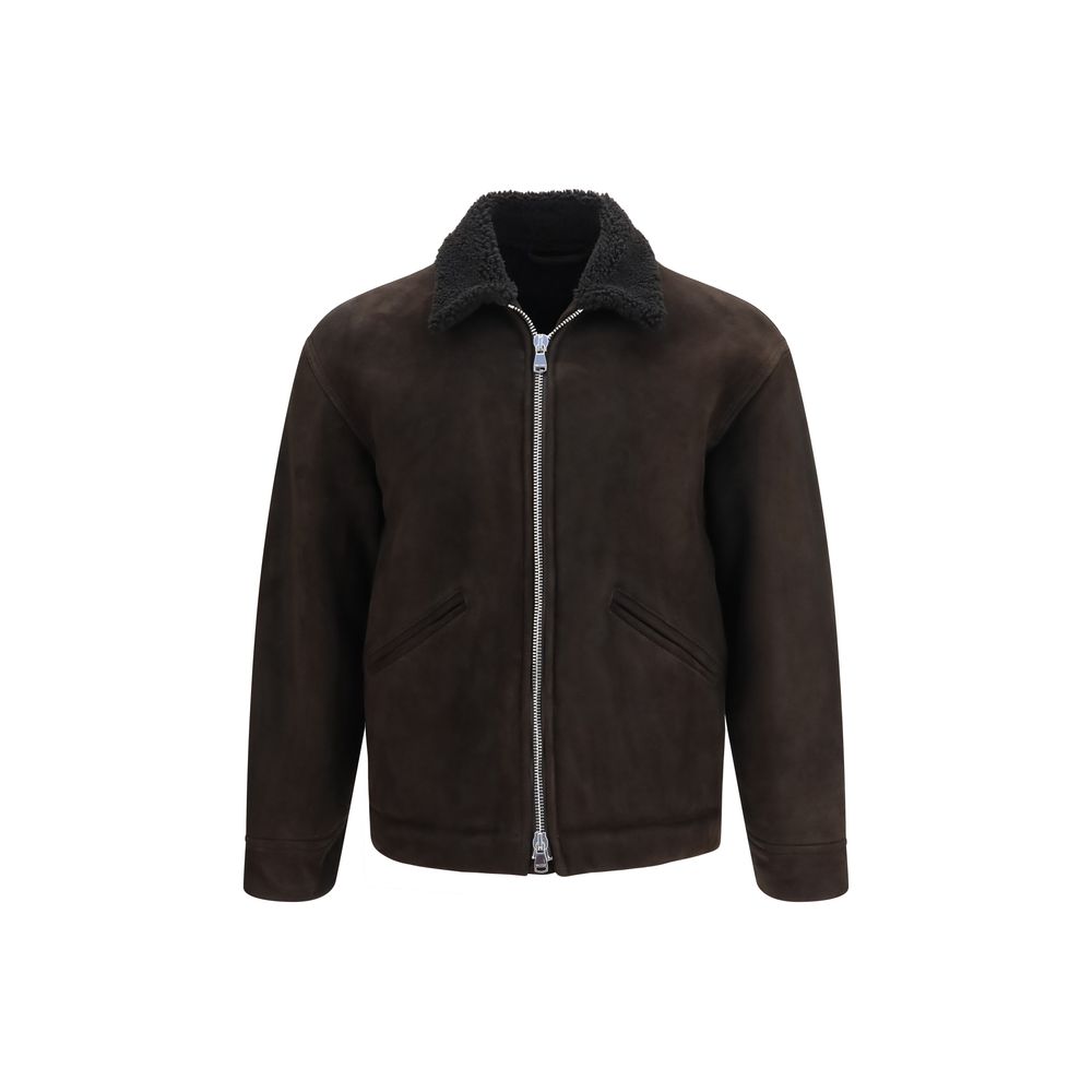 Valstar Brown Lamb Ovis Aries Leather Men's Jacket