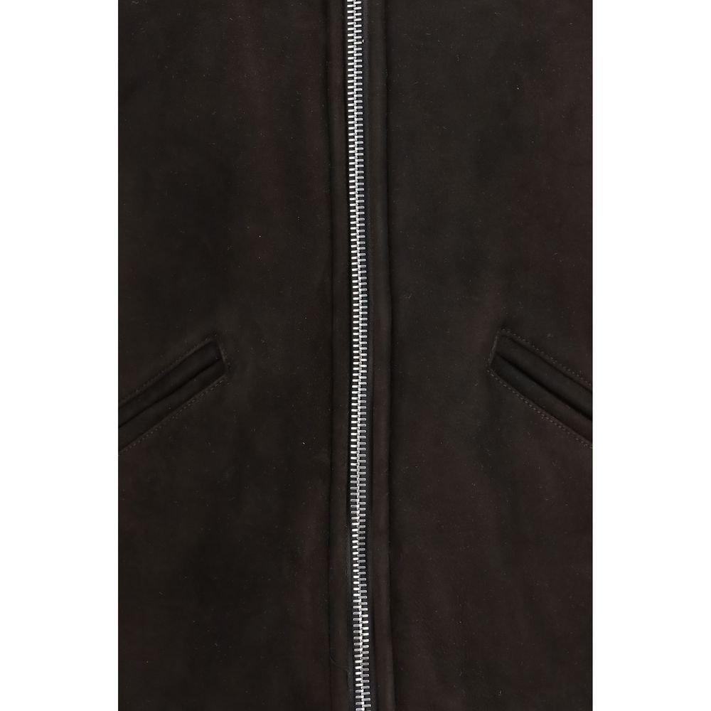 Valstar Brown Lamb Ovis Aries Leather Men's Jacket