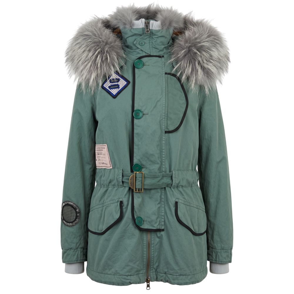 Mr&Mrs Italy Green Cotton Women's Women's Jacket