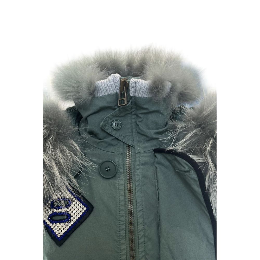 Mr&Mrs Italy Green Cotton Women's Women's Jacket
