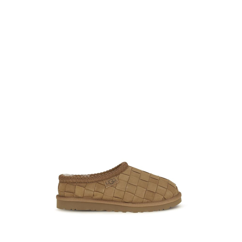 UGG Beige Suede Leather Men's Mules