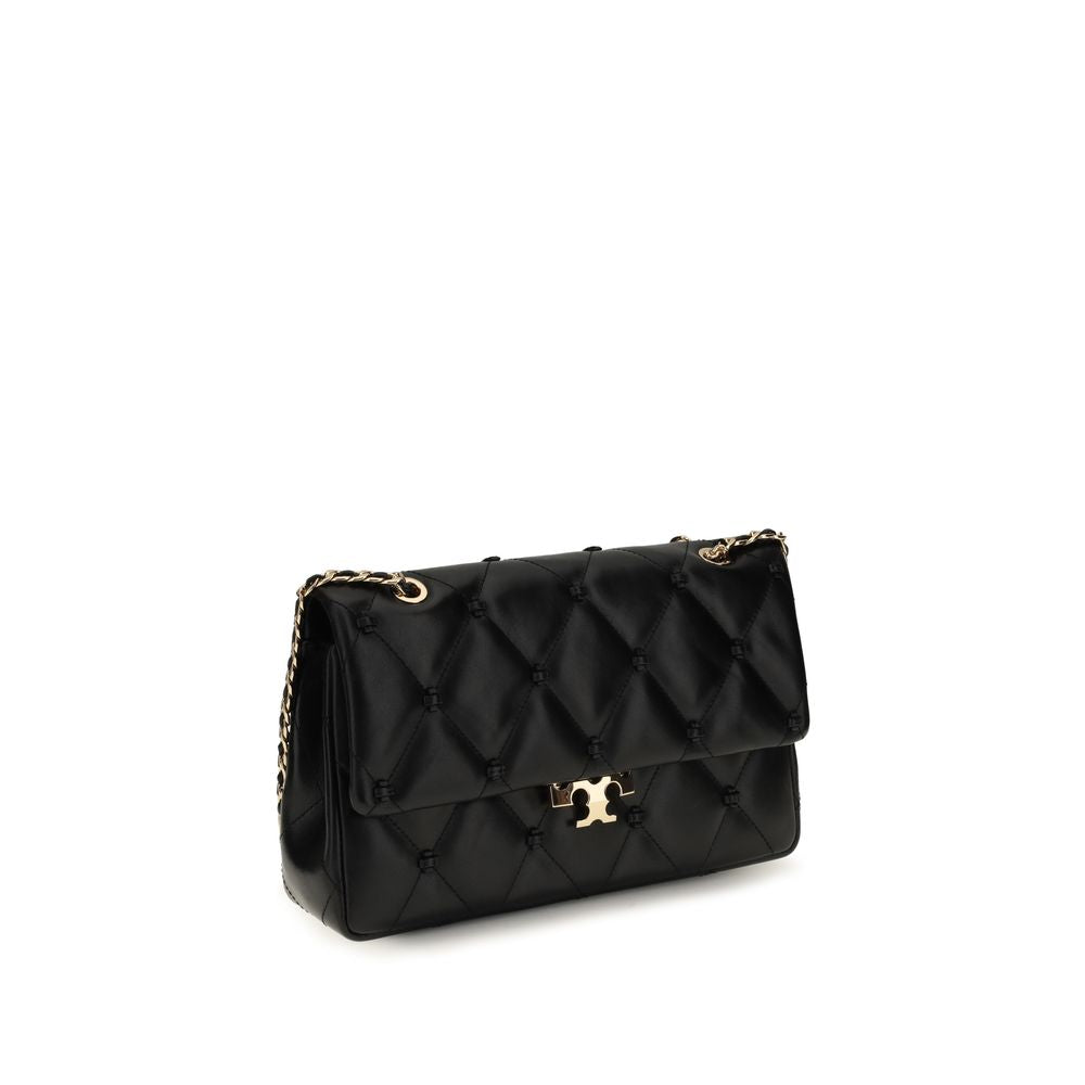 Tory Burch Black Lamb Ovis Aries Shoulder Women's Bag