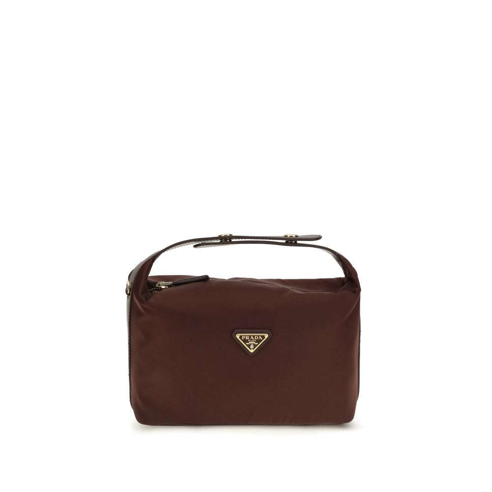 Prada Bordeaux Recycled Polyamide Women's Handbag