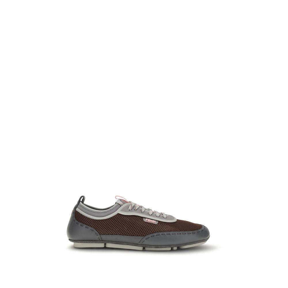 Fendi Multicolor Calf Leather Bos Taurus Athletic Men's Sneakers