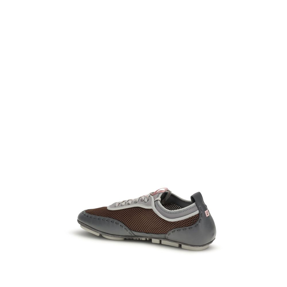 Fendi Multicolor Calf Leather Bos Taurus Athletic Men's Sneakers
