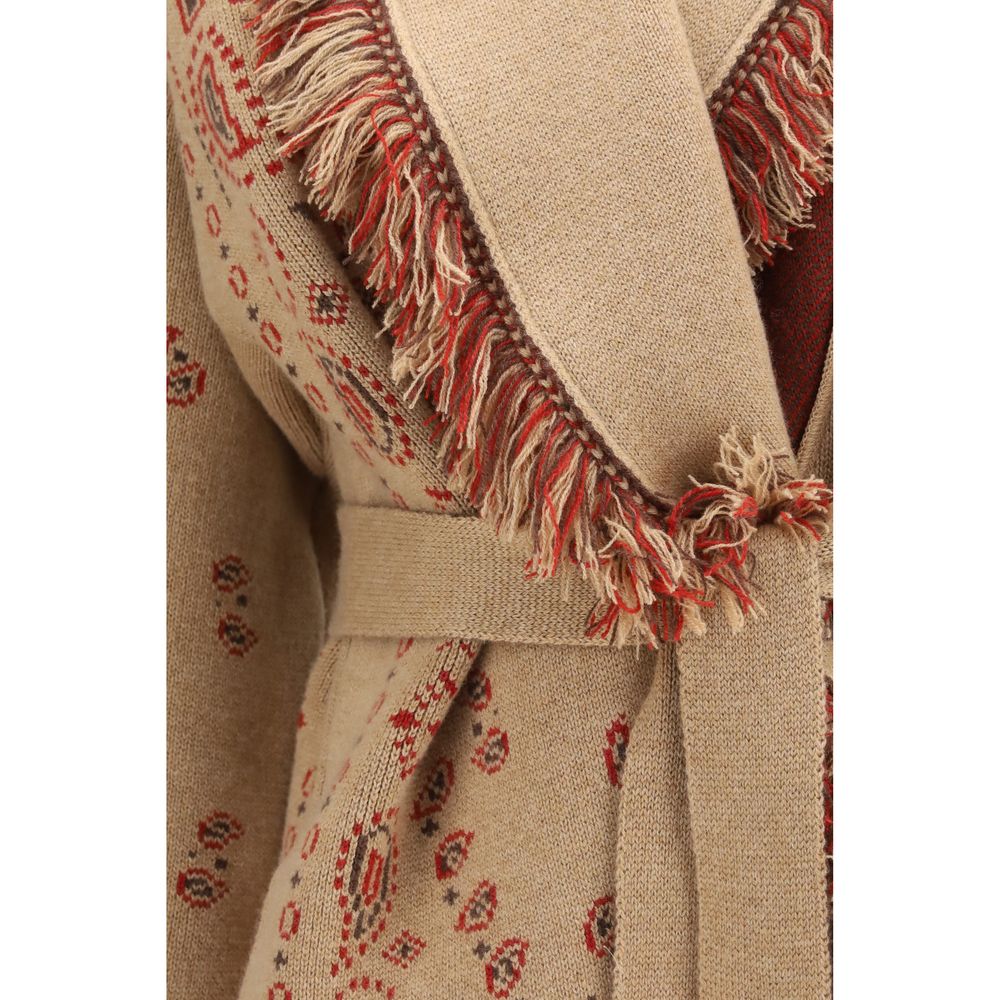 Alanui Brown Cashmere Women's Cardigan