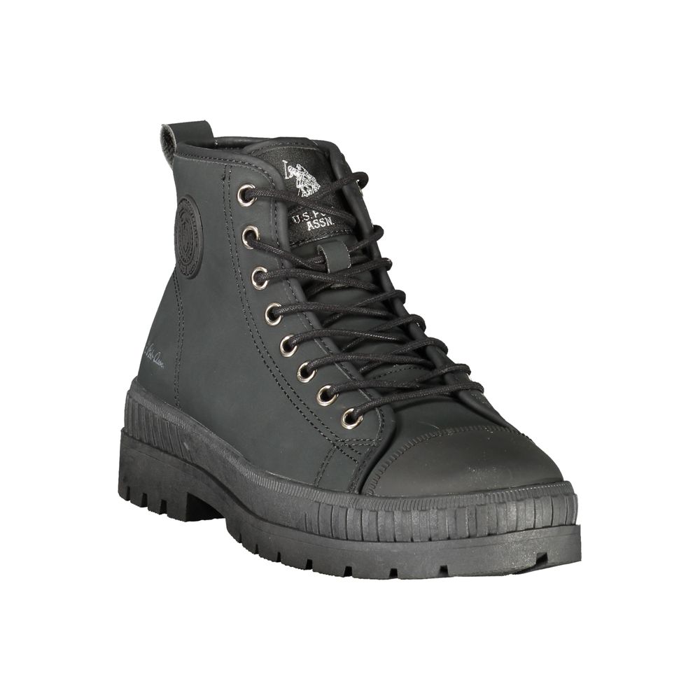 U.S. POLO ASSN. Black Polyurethane Women's Women's Boot
