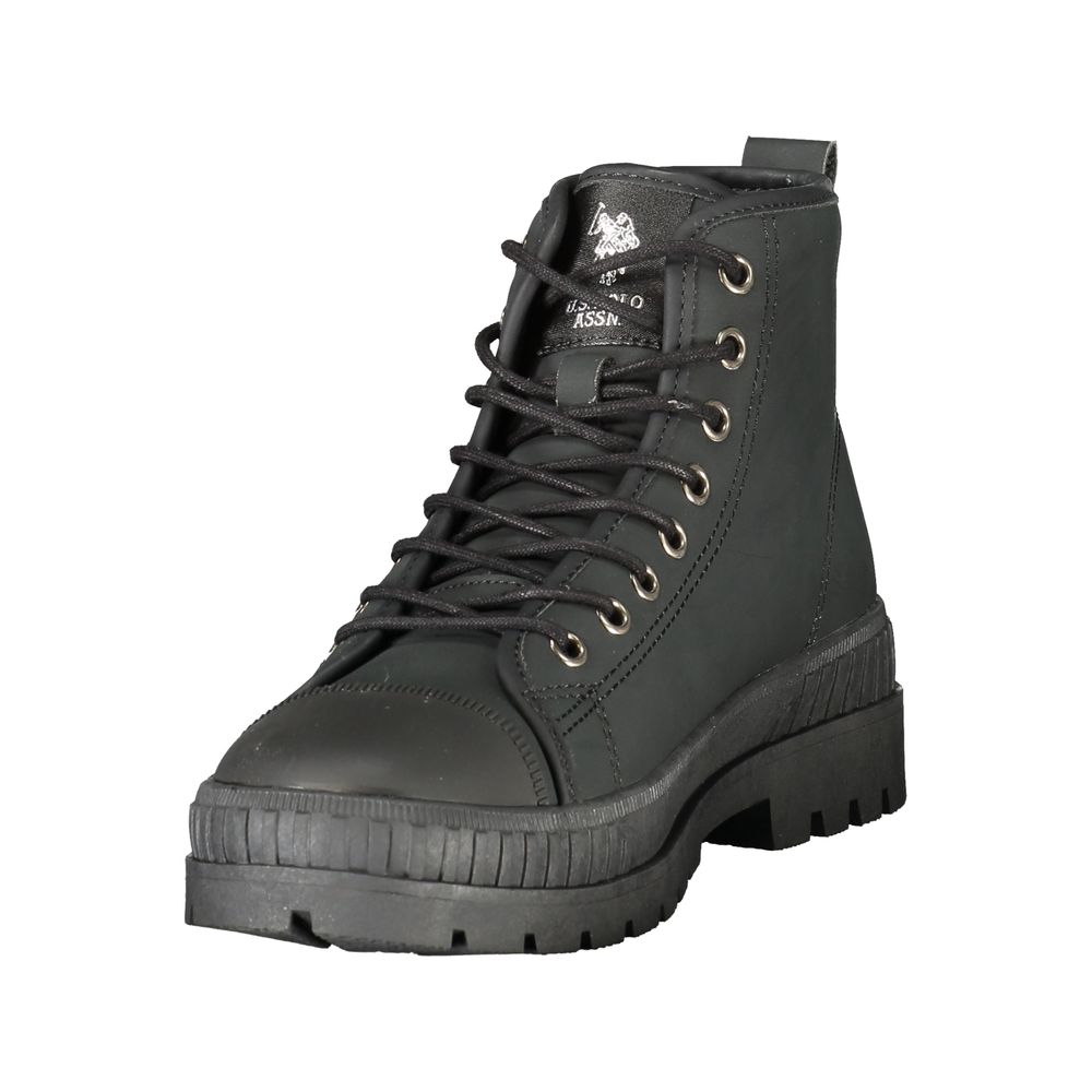 U.S. POLO ASSN. Black Polyurethane Women's Women's Boot