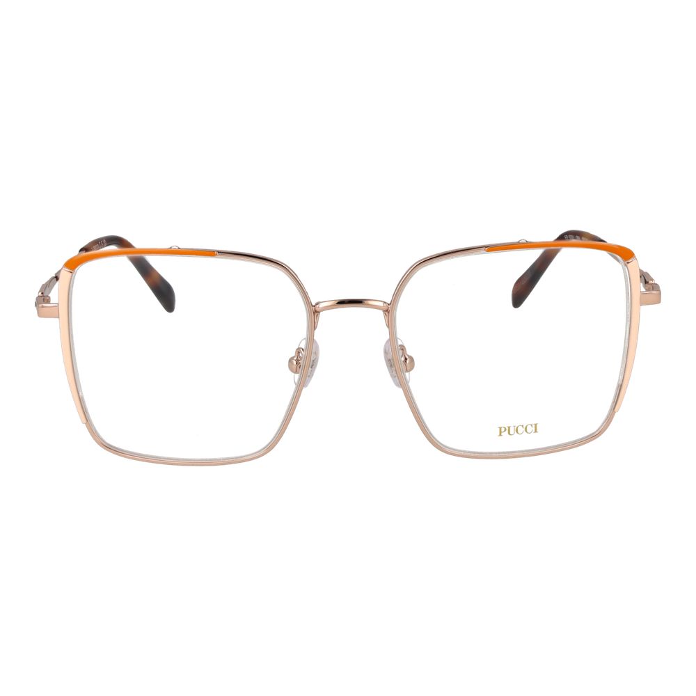 Emilio Pucci Rose Gold Metal Glasses Women's (Frames)