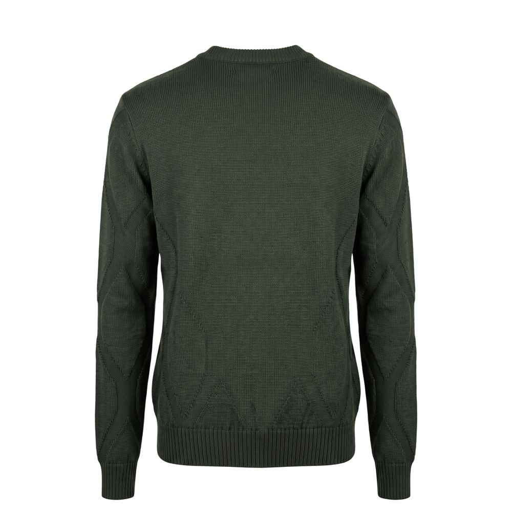 Roberto Pepe Luxury Green Wool Men's Men's Sweater