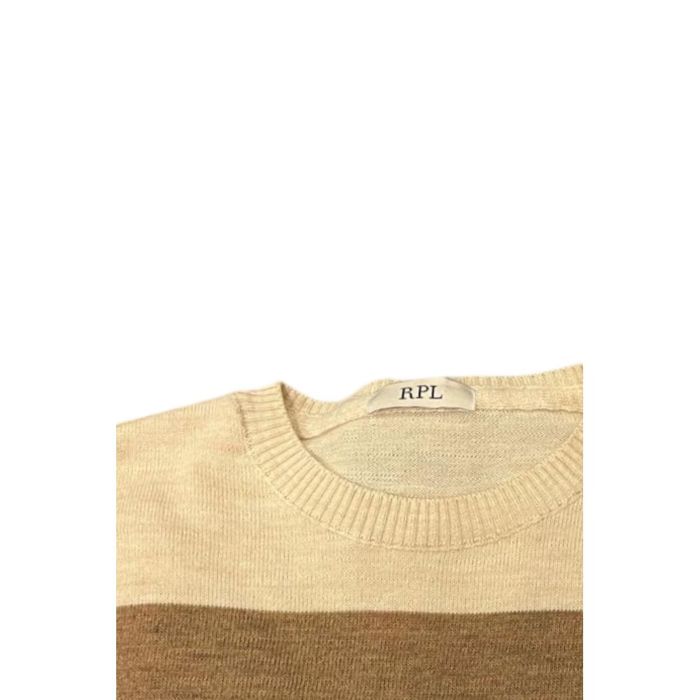 Roberto Pepe Luxury Beige Wool Men Men's Sweater