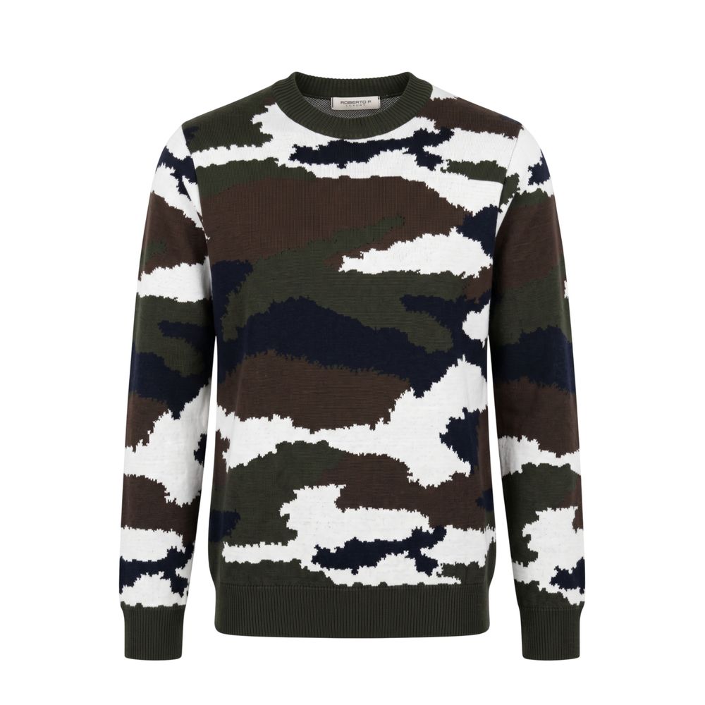 Roberto Pepe Luxury Green Wool Men Men's Sweater