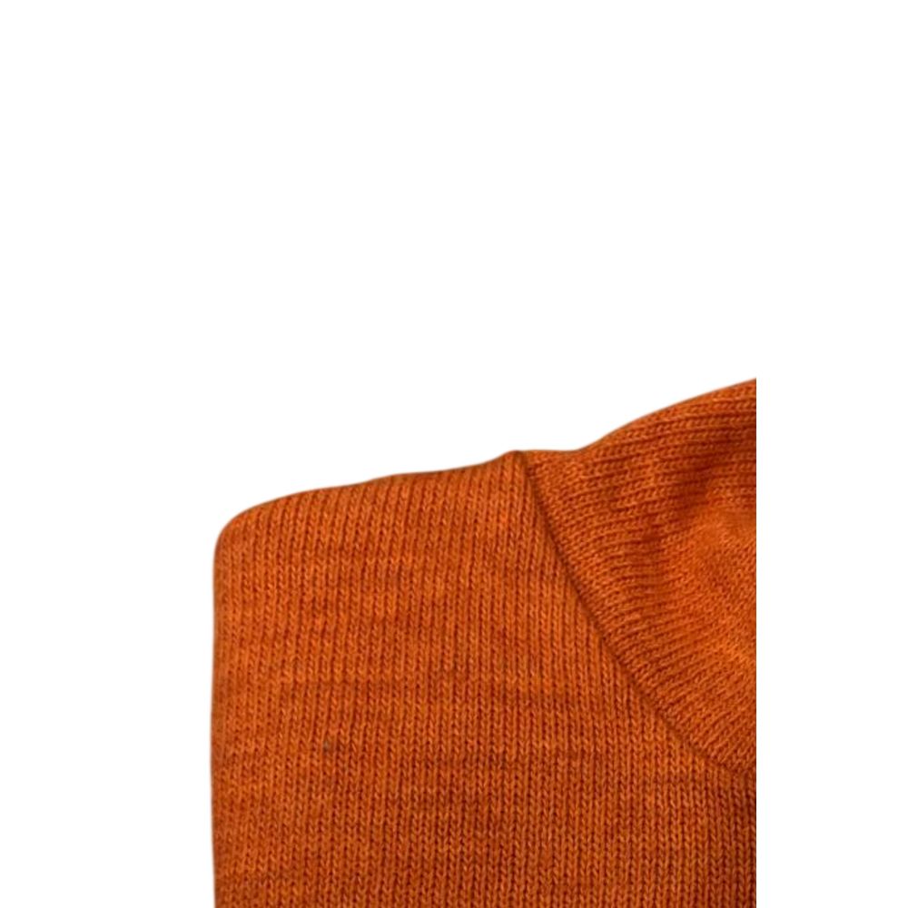 Roberto Pepe Luxury Orange Wool Men's Men's Sweater