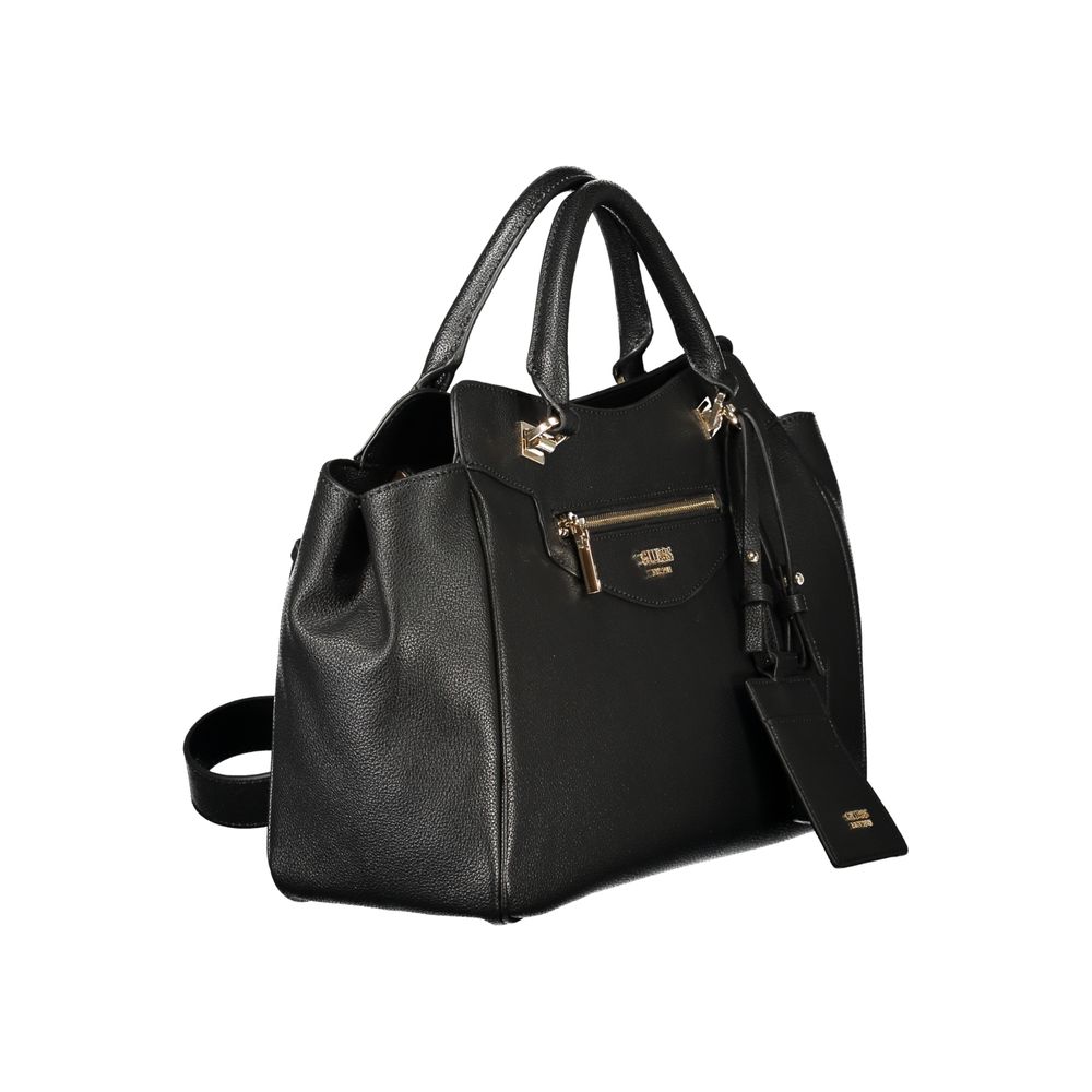 Guess Jeans Black Polyurethane Women's Women's Bag