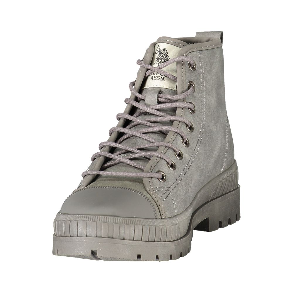 U.S. POLO ASSN. Gray Polyurethane Women's Women's Boot
