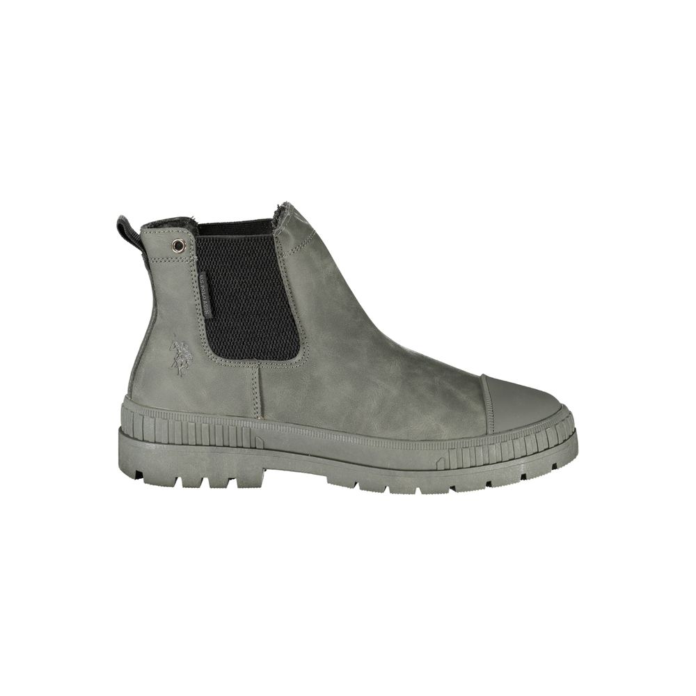 U.S. POLO ASSN. Grey Polyurethane Men's Men's Boot