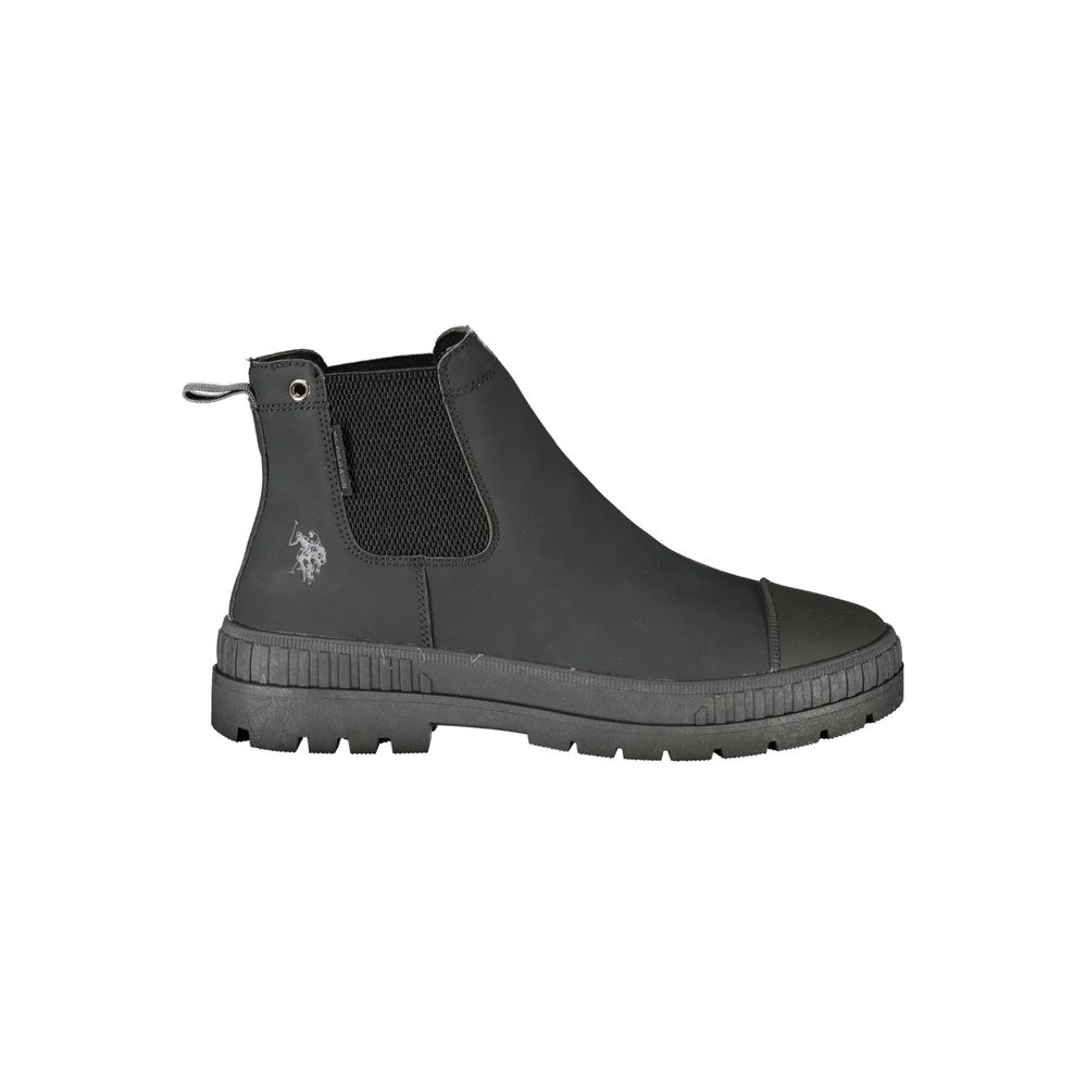 U.S. POLO ASSN. Black Polyurethane Men's Men's Boot