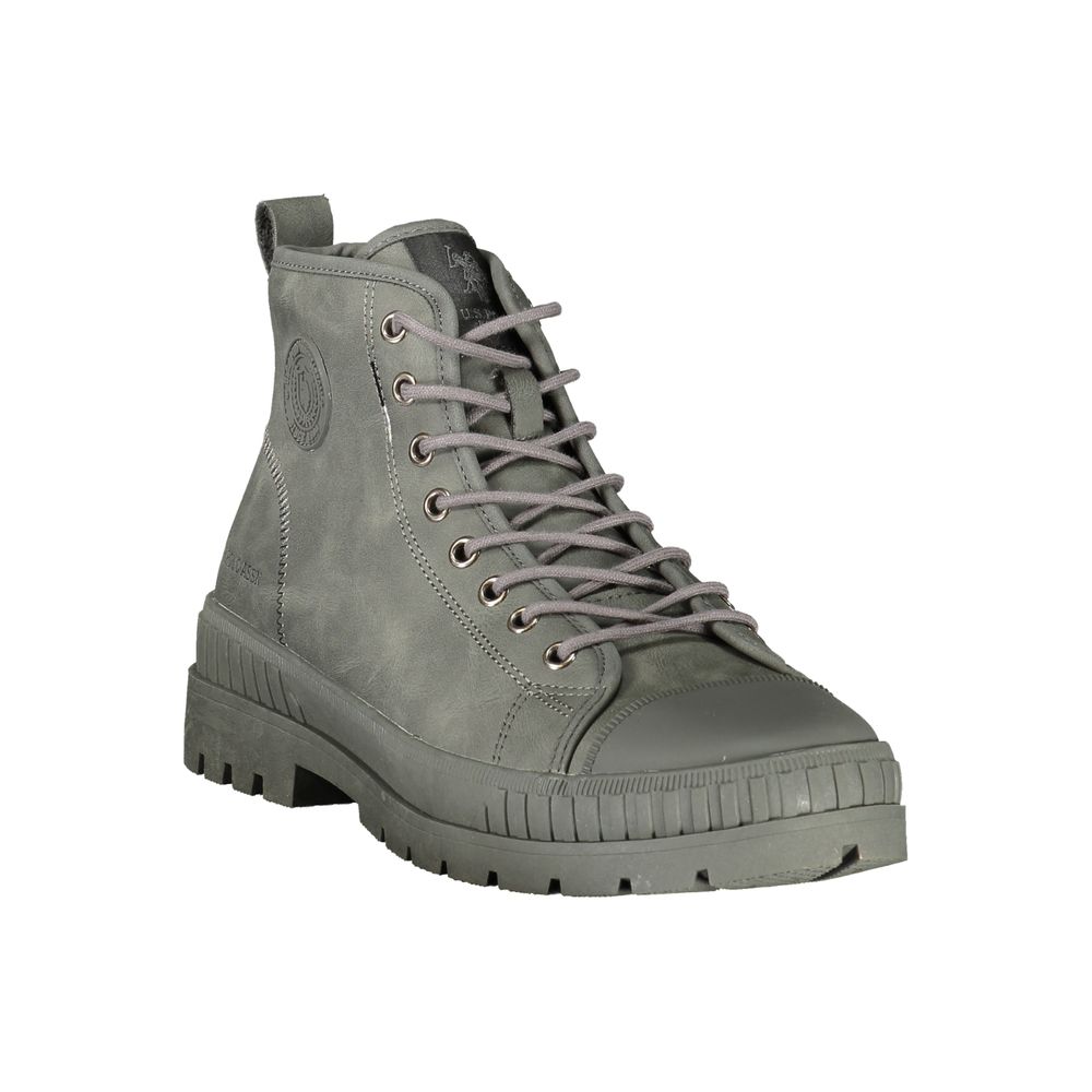 U.S. POLO ASSN. Gray Polyurethane Men Men's Boot
