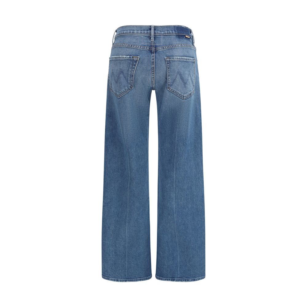 Mother Denim Blue Cotton Flared Women's Jeans