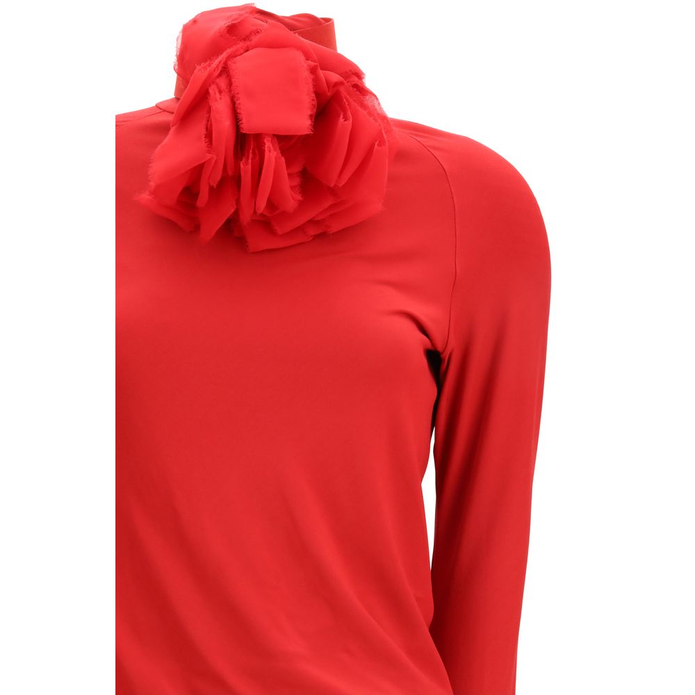 Magda Butrym Red Viscose Casual Women's Dress