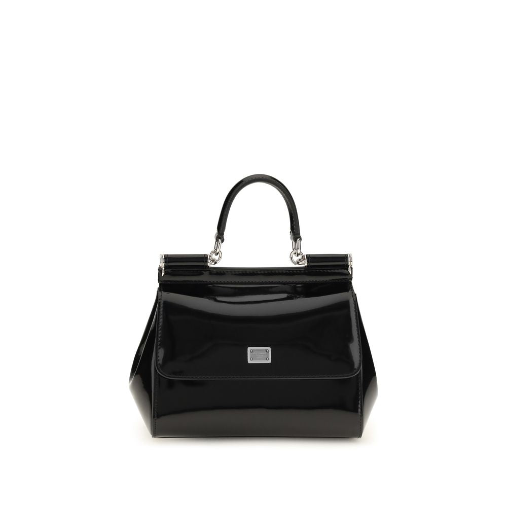 Dolce & Gabbana Black Calf Leather Bos Taurus Women's Handbag