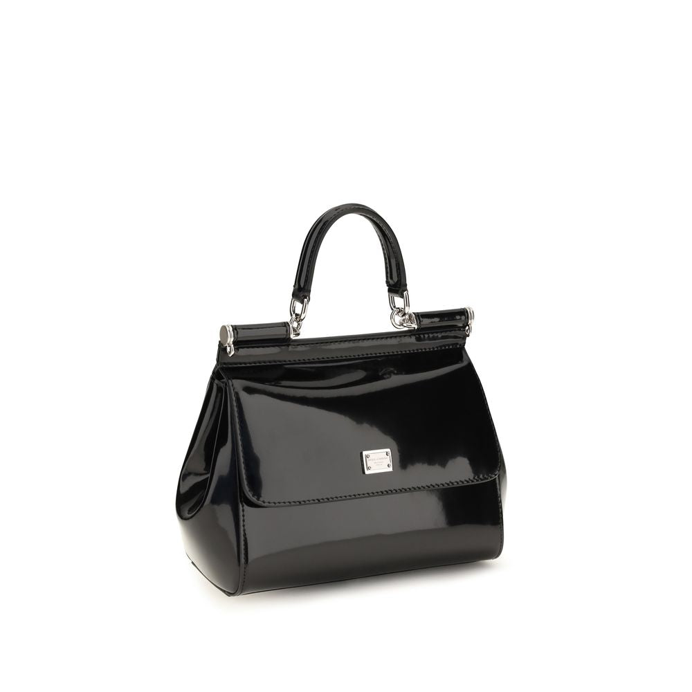 Dolce & Gabbana Black Calf Leather Bos Taurus Women's Handbag