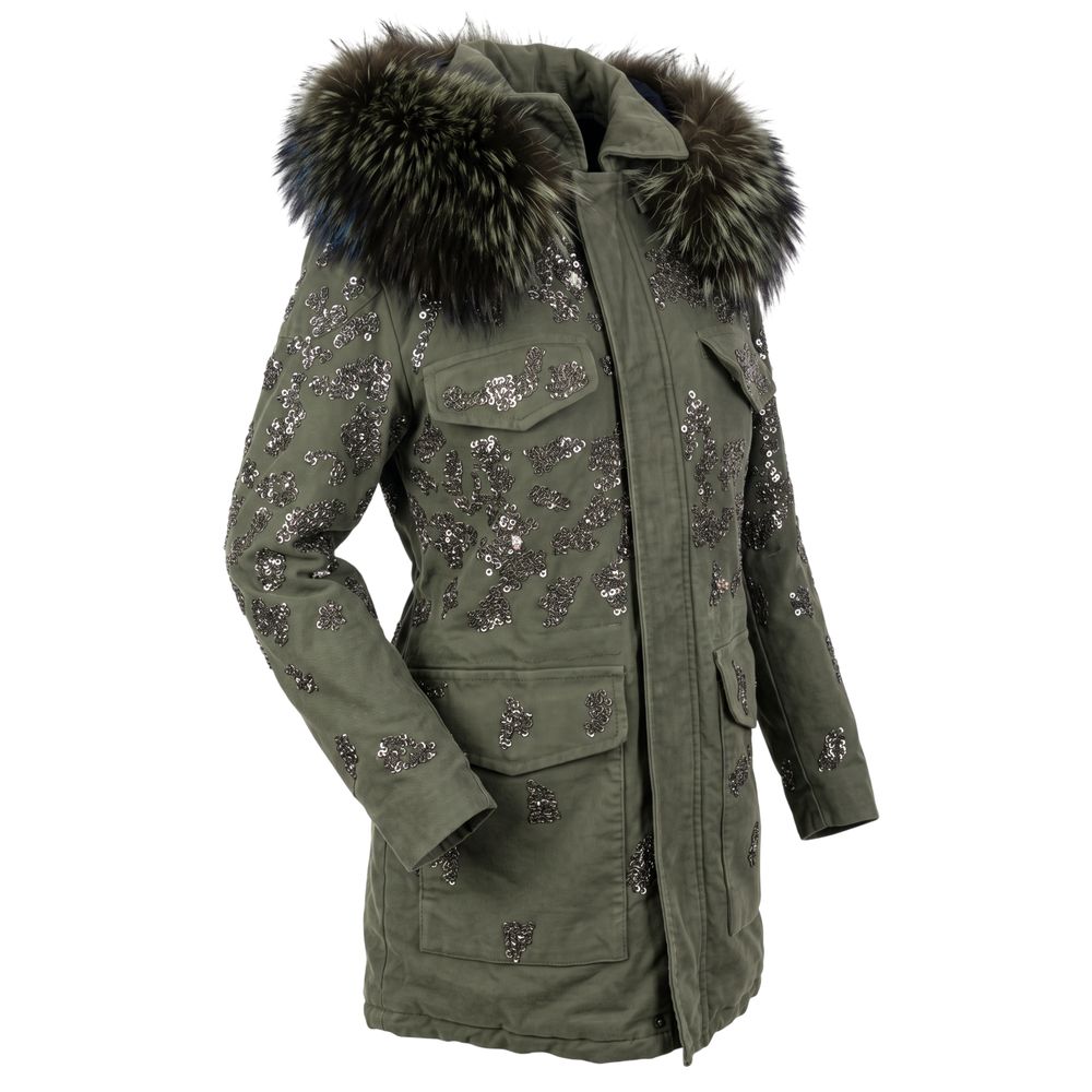 Mr&Mrs Italy Green Cotton Women Women's Jacket
