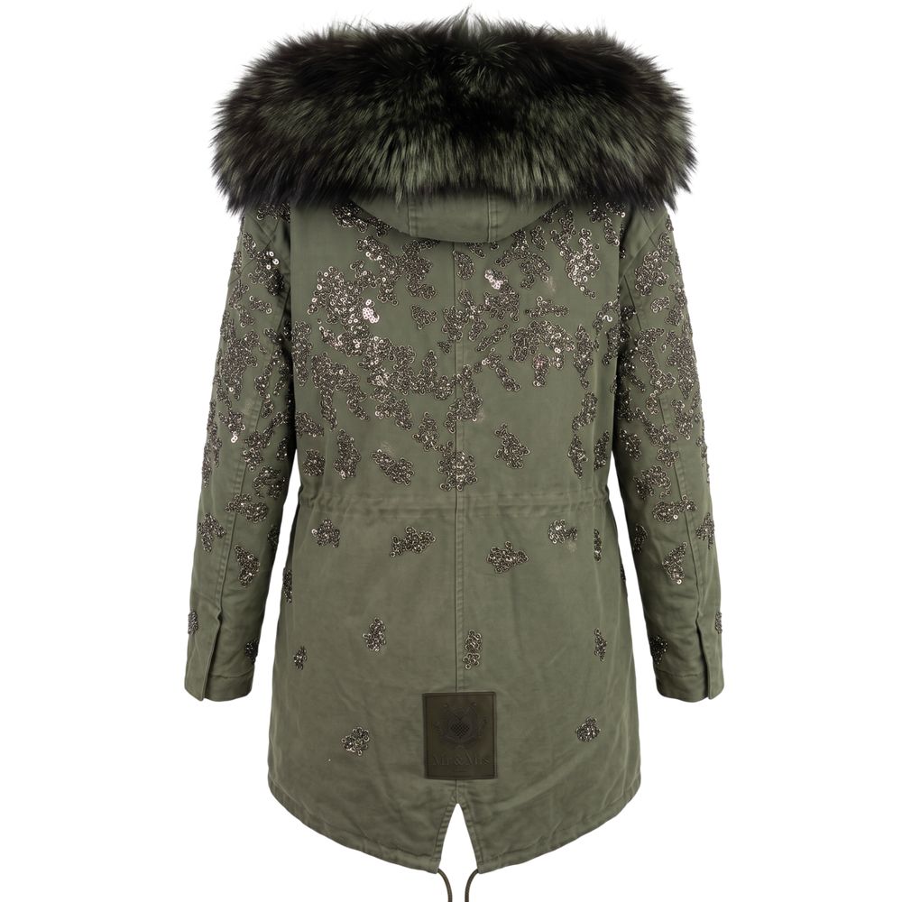 Mr&Mrs Italy Green Cotton Women Women's Jacket