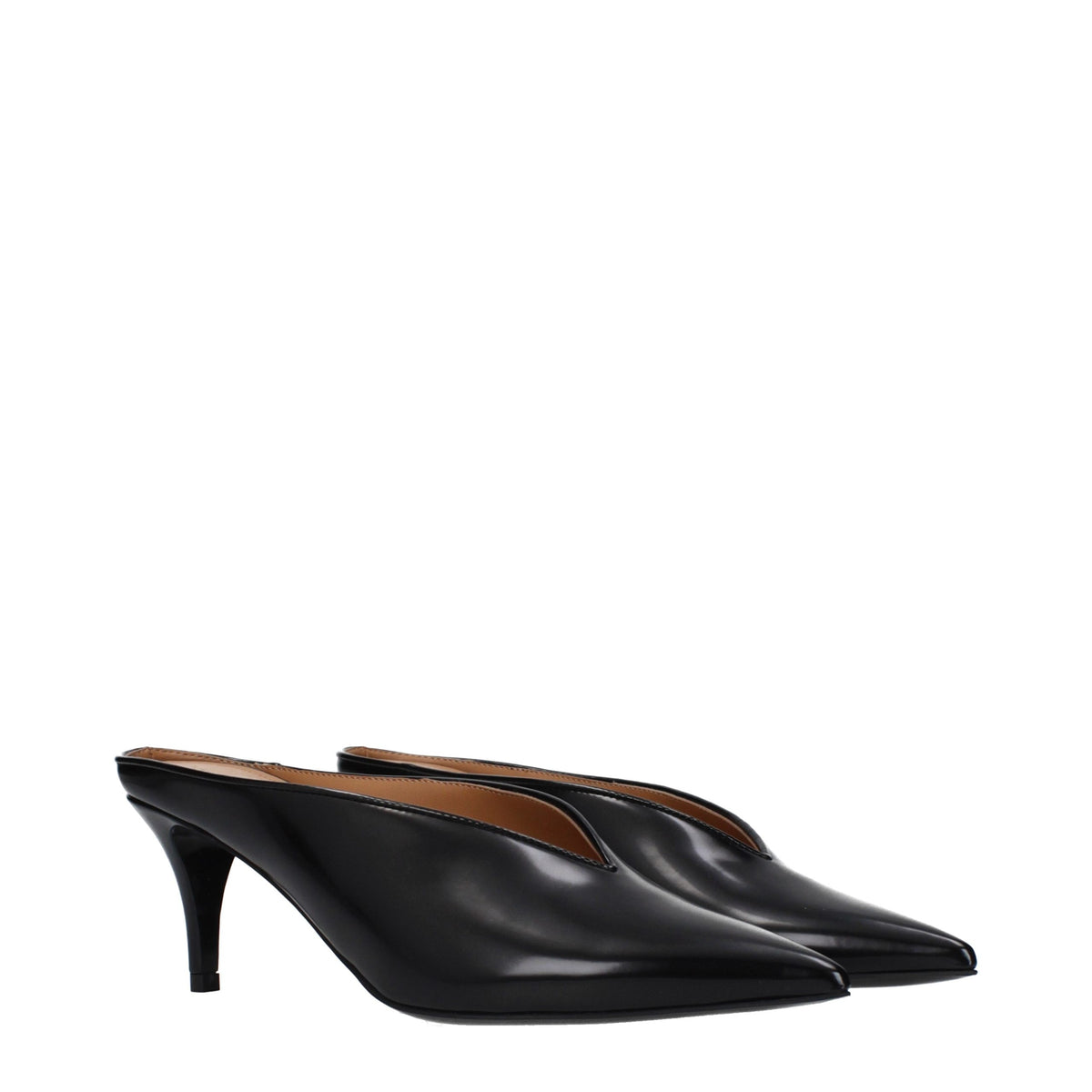 Stella McCartney Black Leather High Heel Women's Pumps